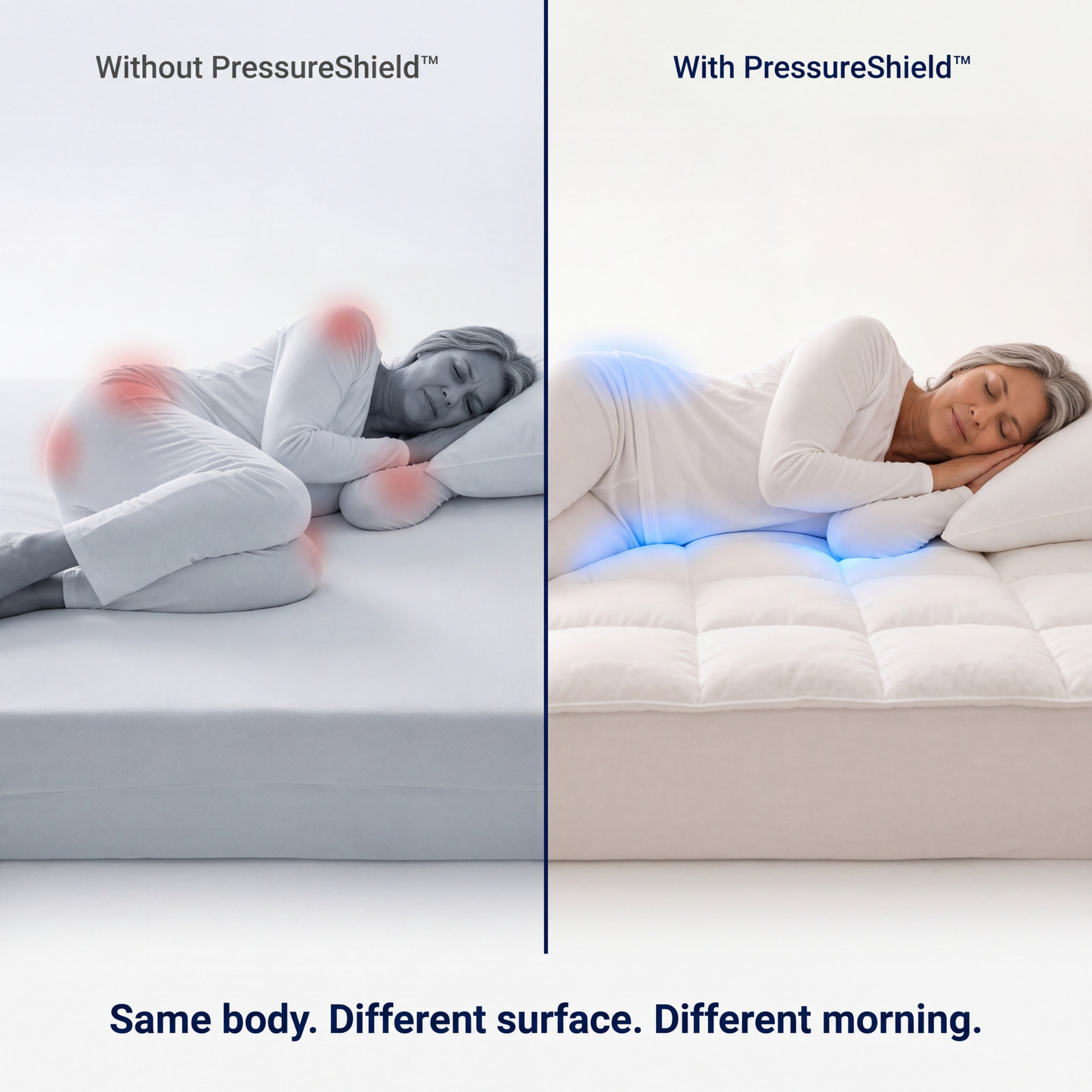 WestMonth™ - Pressure Shield 1000GSM Mattress Topper