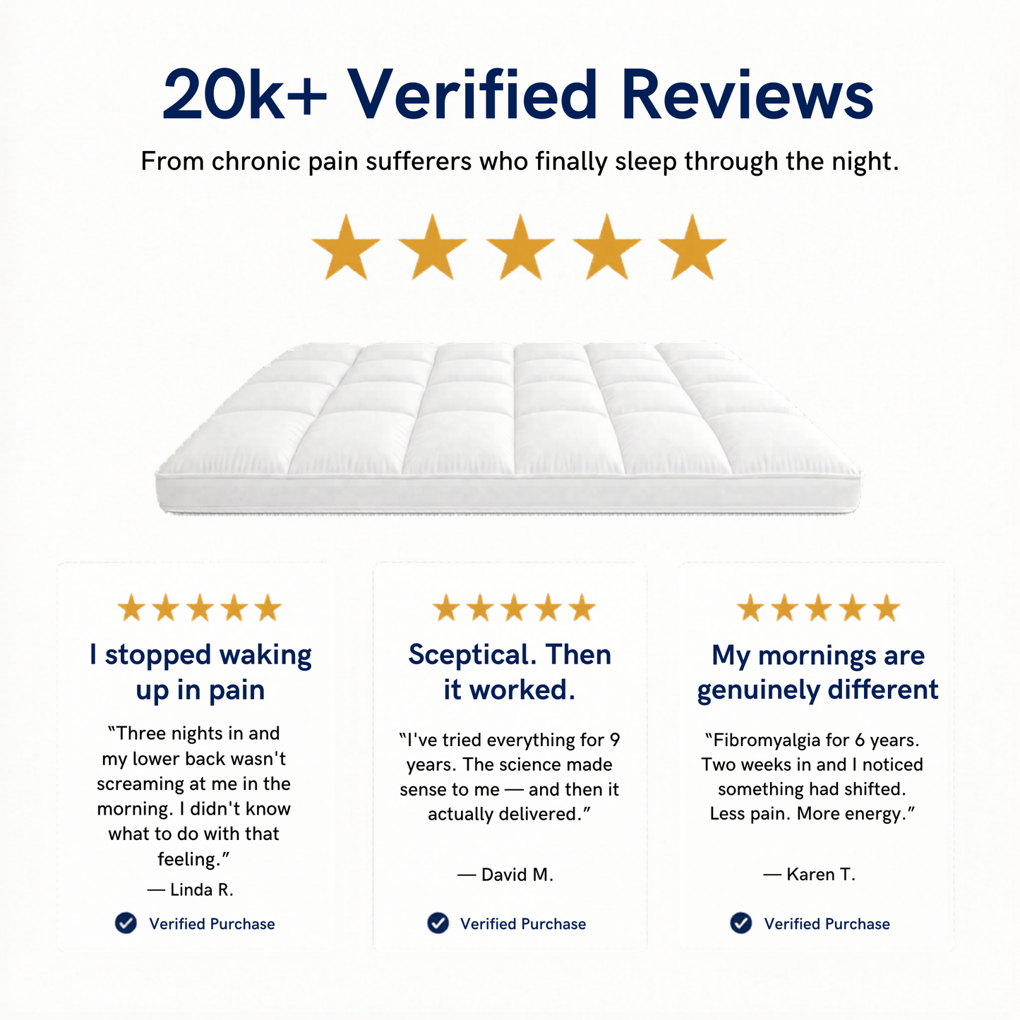 WestMonth™ - Pressure Shield 1000GSM Mattress Topper